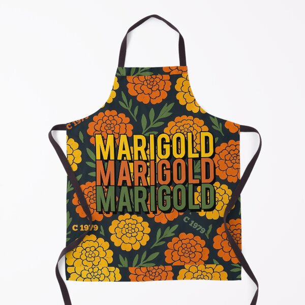 Item preview, Vintage Marigold Retro 1979 Floral Pattern designed and sold by REDCLASH2002.