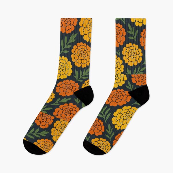 Item preview, Vintage Marigold Retro 1979 Floral Pattern designed and sold by REDCLASH2002.