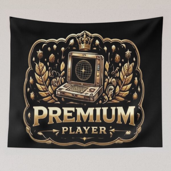 Item preview, Golden Premium Player Badge Design designed and sold by FABIOLA1970.