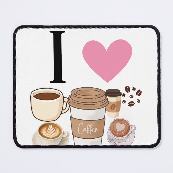 Item preview, I love coffee designed and sold by CurlyDoodle.