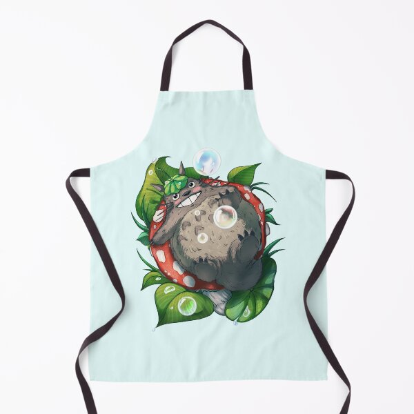 Item preview, Cute Totoro Catches Bubbles on Mushroom designed and sold by Penguin-dreams.