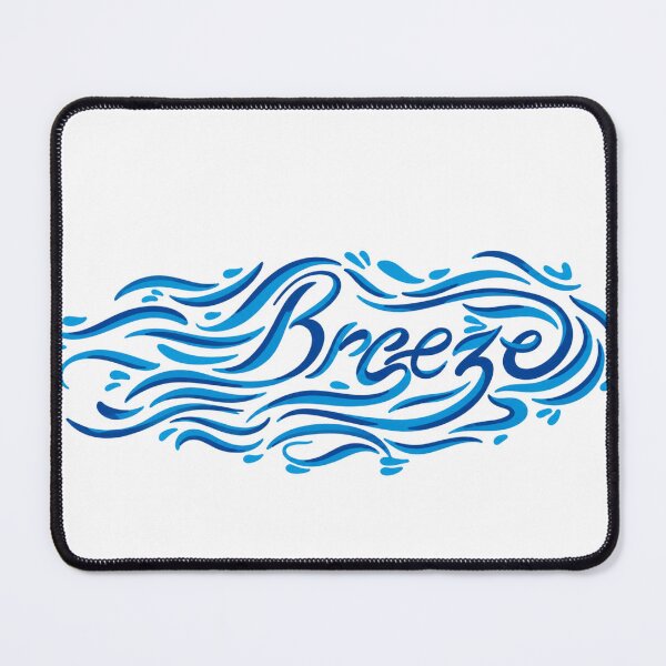 Item preview, Breeze – Elegant Handmade Calligraphy Digital Art Design designed and sold by Neha-Daily-Art.