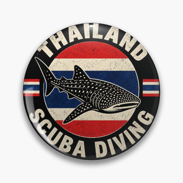 Artikelvorschau, Tauchen in Thailand. Emblem mit Walhai. entworfen und verkauft von Peycer.