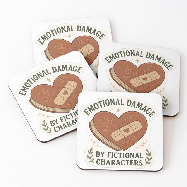 Item preview, Emotional Damage By Fictional Characters - Heart Bookish Quote designed and sold by aysenism.