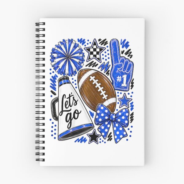 Item preview, Blue Game Day Team High School Football Cheer Mom designed and sold by snailslowdance.