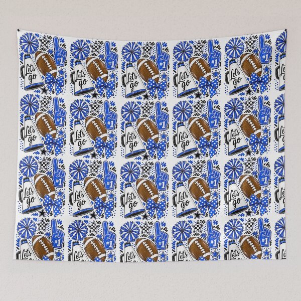 Item preview, Blue Game Day Team High School Football Cheer Mom designed and sold by snailslowdance.