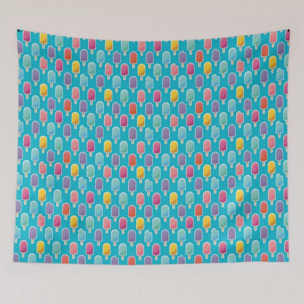 Item preview, Blue Ice Cream Pattern designed and sold by EllenorMererid.