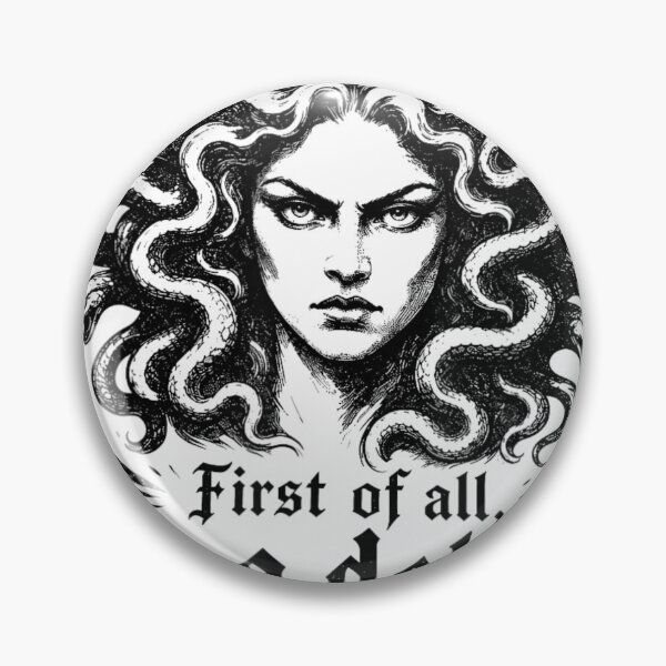 Item preview, First of All I'm A Delight Medusa Sarcastic Humor Feminist designed and sold by Crookedorbit.