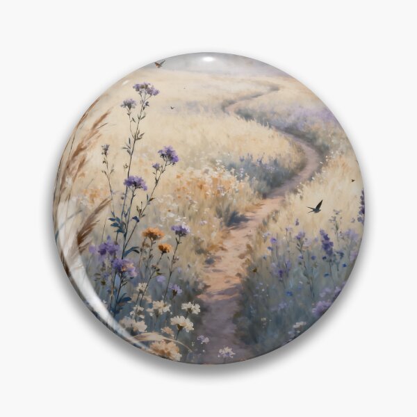 Item preview, Wildflower Meadow Wall Art, Cottage Meadow Landscape, Botanical Nature Painting, Countryside Floral Decor designed and sold by stylishdzign.