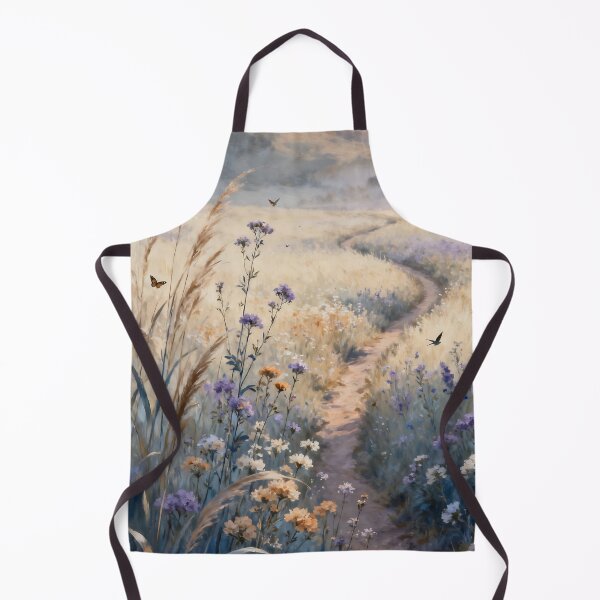 Item preview, Wildflower Meadow Wall Art, Cottage Meadow Landscape, Botanical Nature Painting, Countryside Floral Decor designed and sold by stylishdzign.