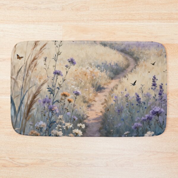 Item preview, Wildflower Meadow Wall Art, Cottage Meadow Landscape, Botanical Nature Painting, Countryside Floral Decor designed and sold by stylishdzign.