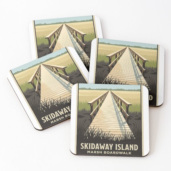 Artikelvorschau, Aufkleber für den Skidaway Island Marsh Boardwalk im Georgia State Park entworfen und verkauft von DetourDgn.