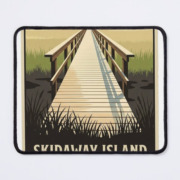 Item preview, Skidaway Island Marsh Boardwalk Georgia State Park Sticker designed and sold by DetourDgn.
