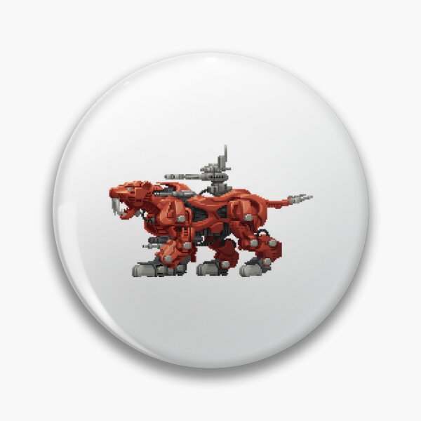 Item preview, Zaber Fang Red Zoid Pixel Art designed and sold by layneeporterfie.