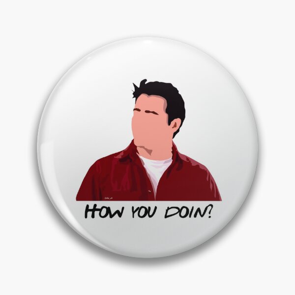 Item preview, F.R.I.N.D.S. Inspired How you doing? Sticker designed and sold by Sketchixarts.