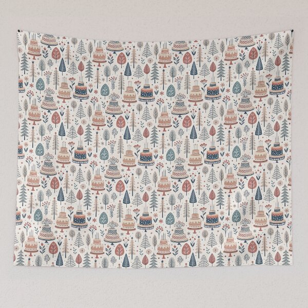 Item preview, Nordic Birthday Cake | Scandinavian Folk Celebration designed and sold by Shuga-Design.