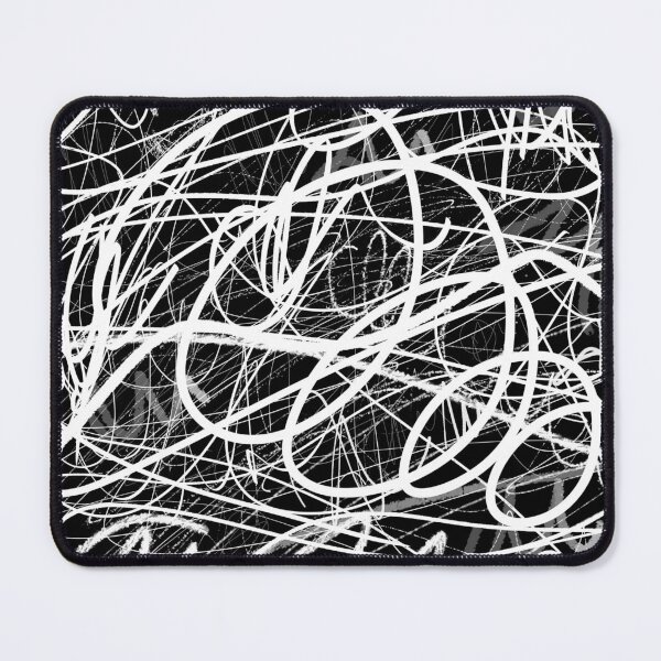 Item preview, Chaotic White Scribble Graffiti - Abstract Grunge Line Art designed and sold by Elite Wall Art.