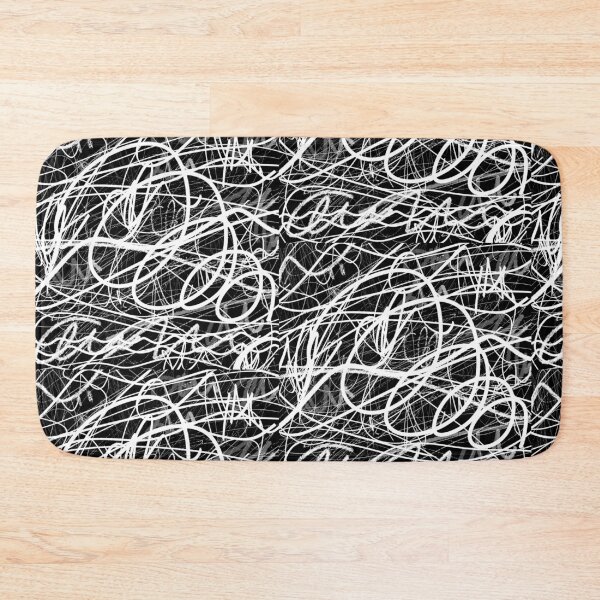 Item preview, Chaotic White Scribble Graffiti - Abstract Grunge Line Art designed and sold by Elite Wall Art.