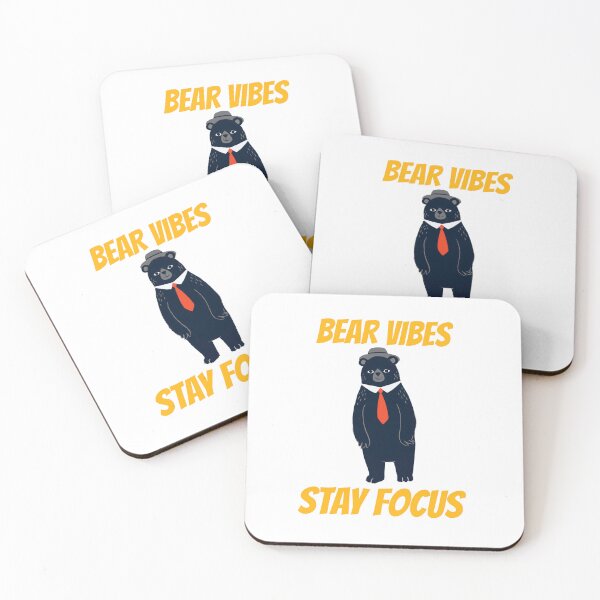 Item preview, BEAR. BEAR VIBES, STAY FOCUS  T-SHIRT DESIGN FOR TEDDY BEARS AND BEAR LOVERS designed and sold by Afor137.
