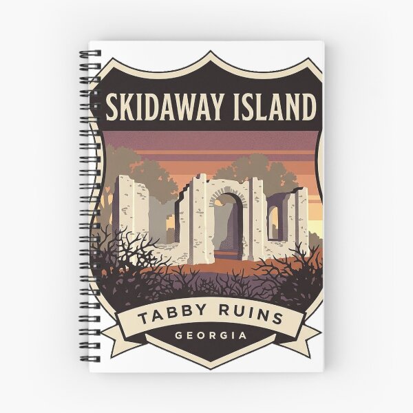 Item preview, Skidaway Island Historic Tabby Ruins Georgia Crest Sticker designed and sold by DetourDgn.