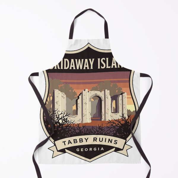 Item preview, Skidaway Island Historic Tabby Ruins Georgia Crest Sticker designed and sold by DetourDgn.