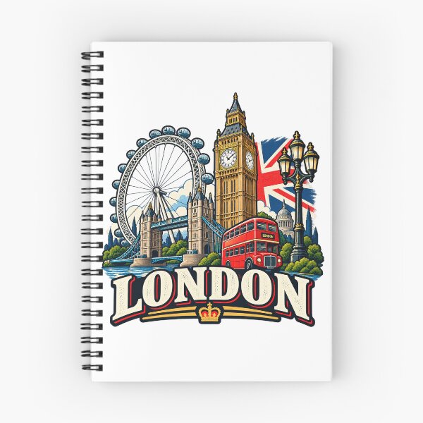 Item preview, London England – Vintage London Landmarks Travel Art designed and sold by 50Pxels.