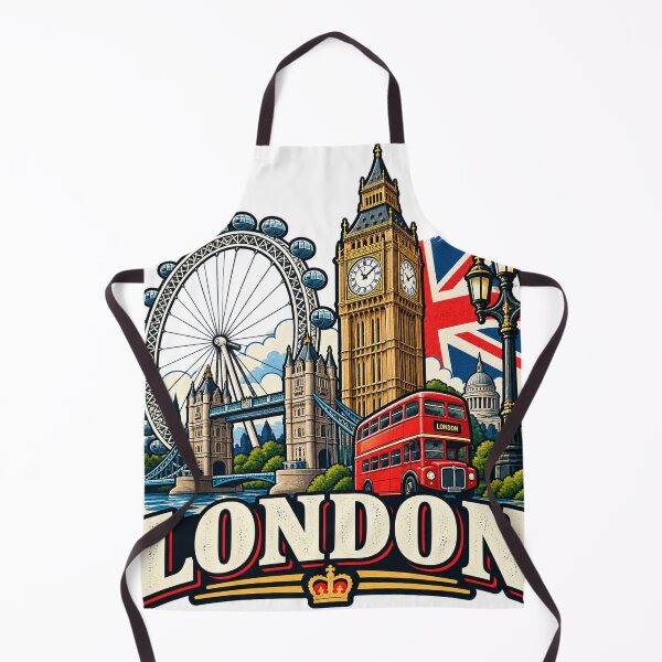Item preview, London England – Vintage London Landmarks Travel Art designed and sold by 50Pxels.