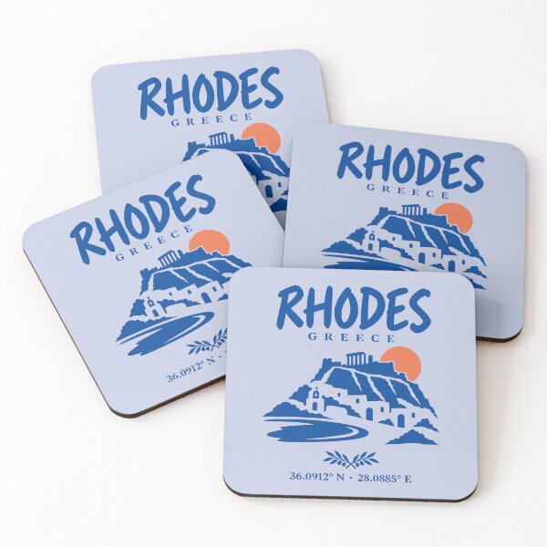 Item preview, Rhodes Greece Lindos Acropolis Travel Art designed and sold by MavtM.