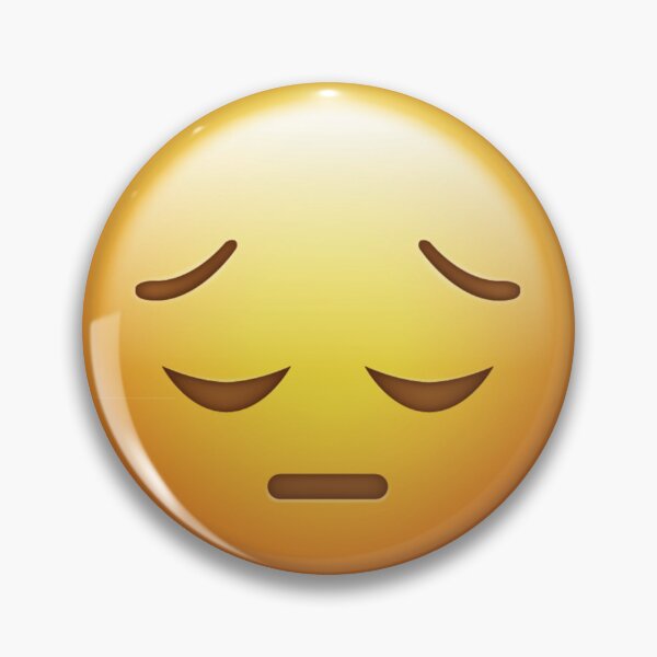 Item preview, Sad Pensive Yellow Emoji Face designed and sold by Tom-Riley.