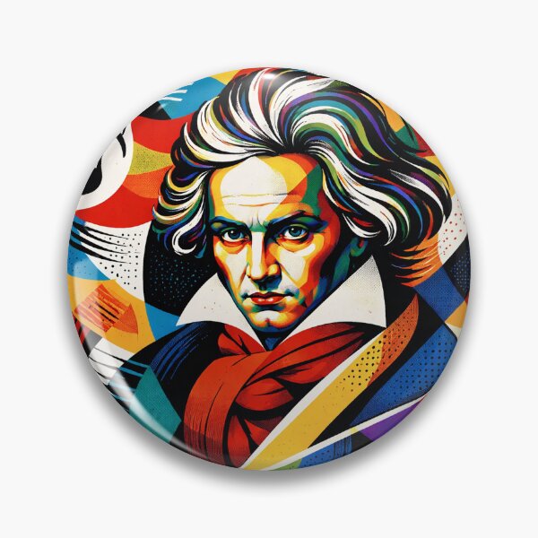 Item preview,   Ludwig Van Beethoven, German composer Illustration. designed and sold by GalleryKauffeld.