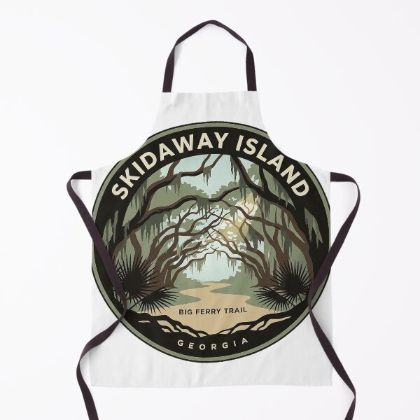 Item preview, Skidaway Island Big Ferry Trail Oak Canopy Circle Sticker designed and sold by DetourDgn.