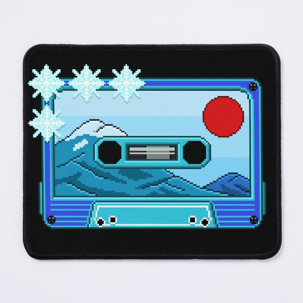 Item preview, Retro Pixel Art Winter Cassette Tape - Snowy Mountain 8-Bit Mixtape designed and sold by Elite Wall Art.
