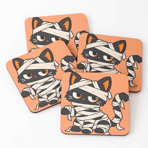 Item preview, Cute Mummy Cat Halloween Spooky Kitty designed and sold by MewMade.