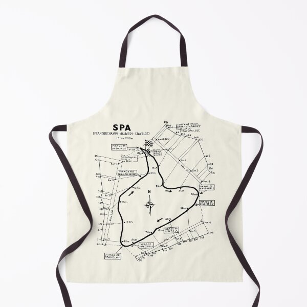 Item preview, 1950-1970 Spa Francorchamps circuit map - black print designed and sold by retropetrol.