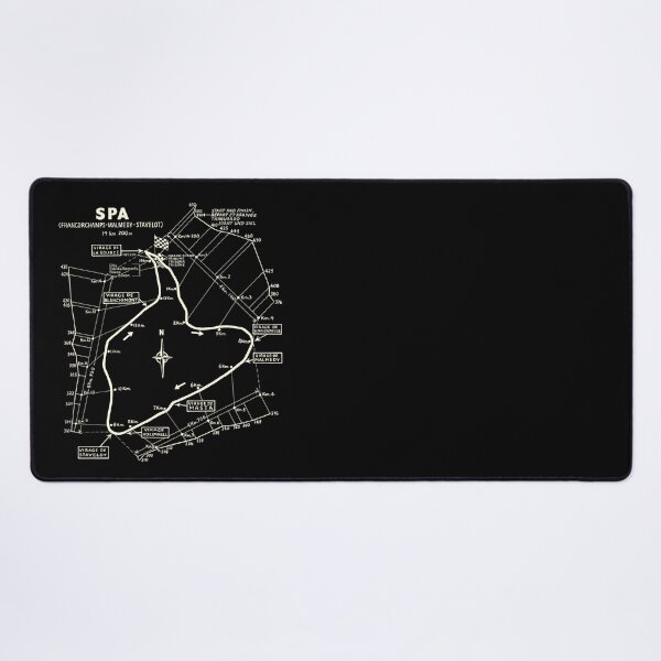 Item preview, 1950-1970 Spa Francorchamps circuit map - white print designed and sold by retropetrol.