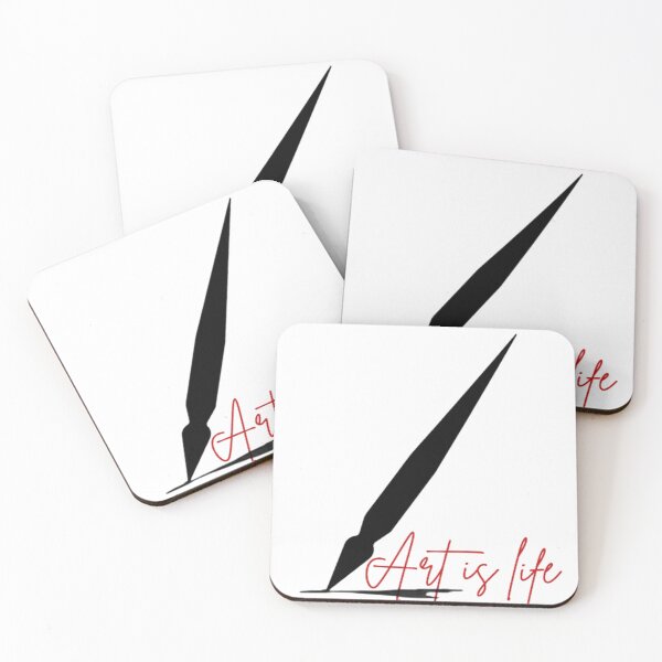 Item preview, Art Is Life – Creative Artist Quill Pen Typography Design designed and sold by TotemTshirt.