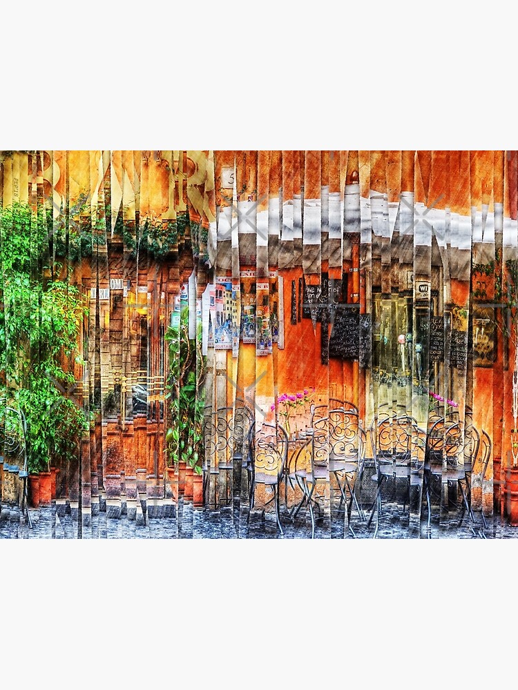 Colorful Street Cafe by perkinsdesigns