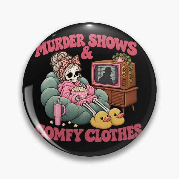 Item preview, Murder Shows and Comfy Clothes True Crime Skeleton Mom designed and sold by VGAfanatic.