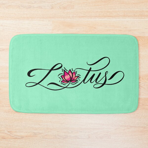Item preview, Lotus – Elegant Handmade Calligraphy with Lotus Digital Art designed and sold by Neha-Daily-Art.