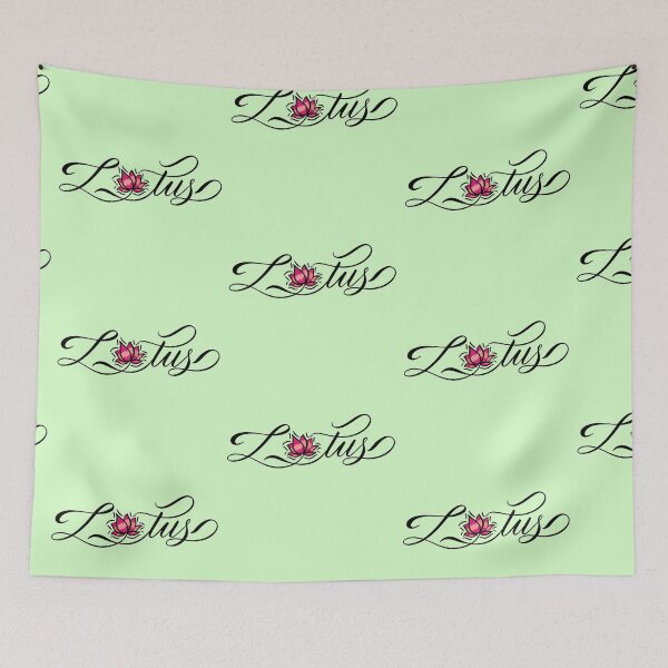 Item preview, Lotus – Elegant Handmade Calligraphy with Lotus Digital Art designed and sold by Neha-Daily-Art.