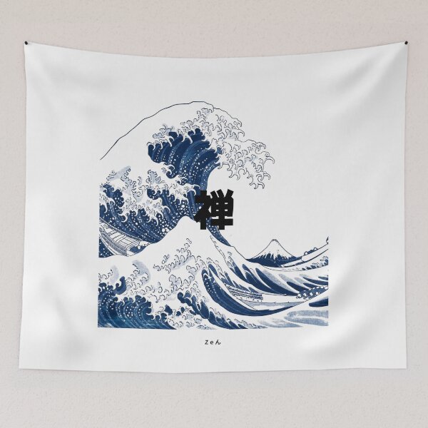 Item preview, Zen | Japanese Great Wave | Japanese Design designed and sold by JapanMemoir.