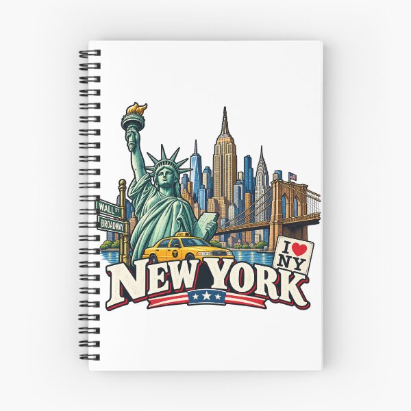 Item preview, New York City – Vintage NYC Landmarks Travel Art designed and sold by 50Pxels.