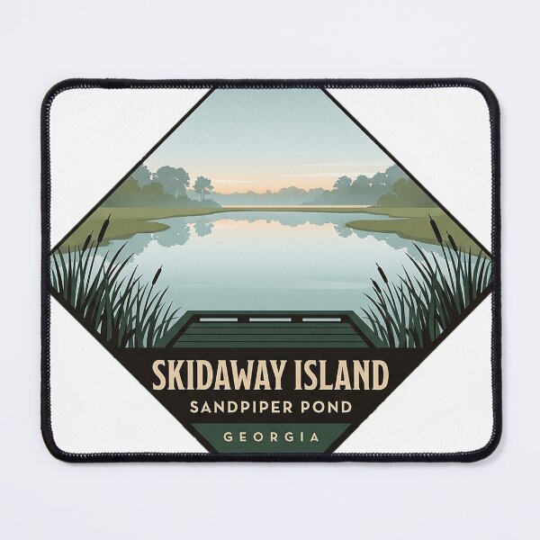 Item preview, Skidaway Island Sandpiper Pond Georgia State Park Sticker designed and sold by DetourDgn.