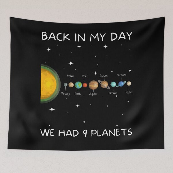 Item preview, Back In My Day We Had Nine Planets - Space Pluto Astronomy Long Sleeve designed and sold by HernandoMS.