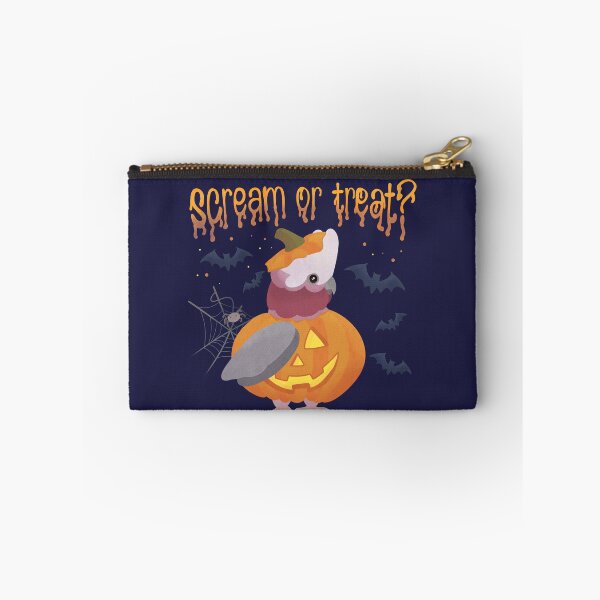 Item preview, Illustration of a Galah Pumpkin "Scream or Treat?" designed and sold by FandomizedRose.