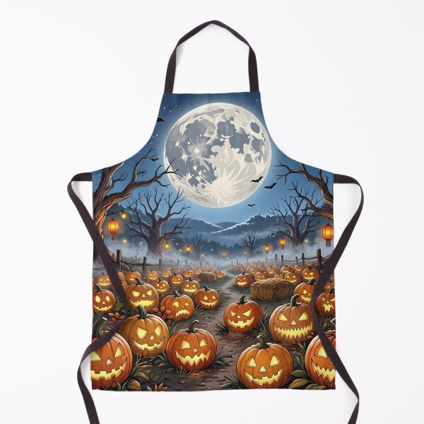 Item preview, Spooky Pumpkin Patch Glowing Full Moon Halloween designed and sold by Herodestroyer.