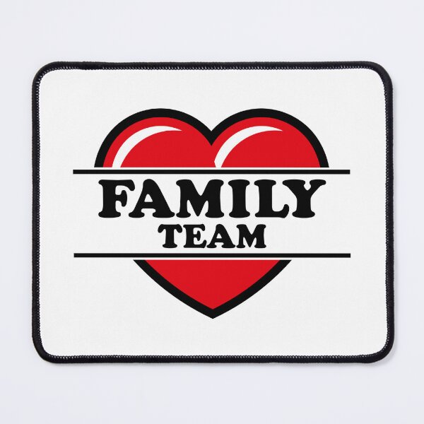 Item preview, Family Team (Heart / Love / Parents / Black 2C) designed and sold by MrFaulbaum.