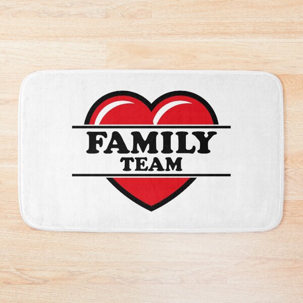 Item preview, Family Team (Heart / Love / Parents / Black 2C) designed and sold by MrFaulbaum.