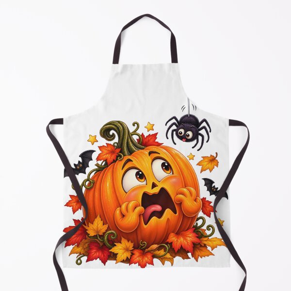 Item preview, Funny Halloween Pumpkin – Scared of a Tiny Spider designed and sold by Clothes With Smiling Animals Walt Gral.