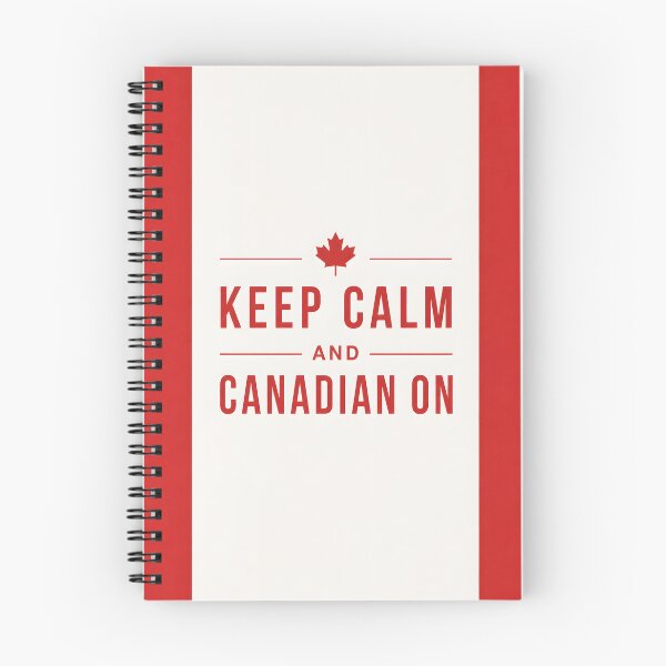 Item preview, Keep Calm and Canadian On - Retro Canada Flag Parody designed and sold by Sybille-Yates.